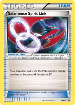 XY Black Star Promos Salamence Spirit Link Pokémon card